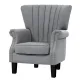 Artiss Armchair Wingback Grey Andrew