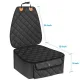 Front Seat Pet Cover for Car - Waterproof Non-Slip Dog Seat Protector for Front Passenger Seat - Scratch-Proof Auto Bench Cover for Pets - Black 110x55cm