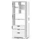 Artiss Bookshelf with Drawers - NANA White
