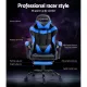 Artiss Gaming Office Chair Recliner Footrest Blue