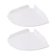2pcs Wall Mount Floating Corner Shelves Quarter Round Hanging Corner Shelves for Bedrooms Living Rooms Shower Room White