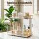 Artiss Bathroom Storage Rack 2 Tier Corner Organiser Gold Marble Look