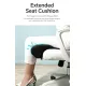 Car Office Seat Extended Leg Rest - Anti-Cross Legs Cushion Pad with Ergonomic Support - Pressure Relief Footrest for Driving Working - Gray