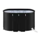 Weisshorn Portable Ice Bath Tub 120x70X70CM Inflatable Cold Water Folding Bathtub Spa Massage