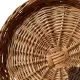 1 Pc Round Wicker Tray,Decorative Tray for Ottomans,Hand-Woven Platter for Snacks,Binaural Portable Tray,Bread Snack Fruit Tray