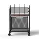 Artiss Mobile File Cabinet Rolling with Locking Wheels Wood Top Compact Storage Organiser Black