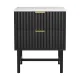 Artiss Bedside Table 2 Drawers - Black