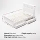 Artiss Bed Frame King Single Size Wooden with 2 Storage Drawers White