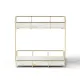Artiss Bathroom Storage Rack 2 Tier Corner Organiser Gold Marble Look