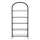 Artiss 5 Tiers Bookshelf Industrial Etagere Bookcase Display Shelf Black