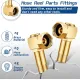 Amylove 2 Pieces Hose Reel Swivel Fittings Garden Hose Reel Replacement Parts Brass Replacement Part Swivel Hose Reel Cart Swivel Fitting for Garden Hose Adapter Hose Cart Brass Swivel Replacement
