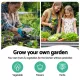 2x Green Fingers Raised Garden Bed 320X80X42cm Oval Planter Box Container Galvanised