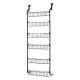 Artiss Over Door Storage Hanger Pantry 6-Tier Metal Hook Hanging Organiser Black