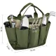 Garden Tool Bag, Gardening Tote With Pockets Canvas Heavy-duty Large Organizer Bag Carrier Gardening Storage Tote for women