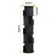 Artiss 5 Tiers Bookshelf Swivel Bookcase Display Shelves Stand Round Black