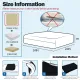 Patio Cushion Covers 24x24 Waterproof Outdoor Cushion Covers for Patio Furniture 4Pack Patio Cushion Slicovers Replacement Outdoor Seat Cushion Slip Cover for Wicker Chair, Tan