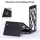 Book Ends, Bookends, Book Ends for Shelves, Bookends for Shelves, Bookend, Book Ends for Heavy Books, Book Shelf Holder Home Decorative, Metal Bookends, Bookend Supports, Book Stoppers (1 Pair, Black)
