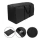 1 Piece 420D Outdoor Cushion Storage Bag, Waterproof Oxford Fabric with Zip and Handles for Patio Furniture, Black, 173 x 76 x 51 cm