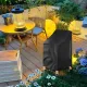 Garden Chair Cover - 75*75*120cm - Garden Furniture Covers - Waterproof Chair Cover - 210D Oxford - furniture covers - stackable garden chair cover - protective cover for garden chairs - dust cover - dustproof - rainproof - sunproof - snowproof - black