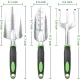 Garden Tools Set, 3 Pack Heavy Duty Gardening Tools Set Include Garden Shovel + Hand Rake Garden Tool, Heavy Duty Hand Cultivators for Gardening