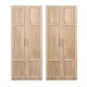 Artiss 2x Buffet Sideboard Cabinet Pantry Hutch Kitchen Storage Organiser Pine