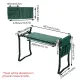 Foldable Garden Kneeler Seat with Tool Bag Comfortable EVA Pad for Outdoor Work