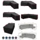 Garden Corner Sofa Cover Waterproof 210D Oxford L Shape Furniture Cover, 300 x 300 x 98 cm
