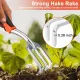 Hand Rake Garden Tool, Heavy Duty Hand Cultivators for Gardening + Garden Tool Set, 2 Pack Heavy Duty Gardening Tools Set