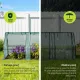 Green Fingers Mini Greenhouse 240x90x90cm Steel Frame PE Cover Outdoor Shelter