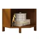 5-Shelf Corner Bookcase Industrial Bookshelf Display Storage Stand
