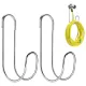 2 Pcs Flexible Garden Hose Storage Hook-Stainless Steel Water Hose Hanger Support Up to 44lbs-Hanging Stainless Hose Holder for Indoor Outdoor Home Garden Water Hose Storage