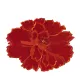 4 Pieces Flower Placemat, 3D Flower Placemats, Flower Shape Placemat, Heat-Resistant And Washable Placemat for Dining Table, White