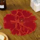 4 Pieces Flower Placemat, 3D Flower Placemats, Flower Shape Placemat, Heat-Resistant And Washable Placemat for Dining Table, White