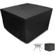Garden Table Cover -  123*123*74 cm - Garden Furniture Cover - Square Garden Furniture Cover - Waterproof Garden Furniture Protective Cover - Waterproof Garden Table Cover - Dust Cover - Anti-UV - 210D Oxford Table Cover - for Garden, Gazebo, Balcony - Bl