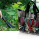 Garden Tool Bag, Garden Tote Storage Bag with 8 Pockets, Women Men Garden Plant Tool Storage Bag (Tools NOT Included)