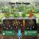 Green Fingers Raised Garden Bed with Greenhouse 3 in 1 Galvanised Planter Box Kit