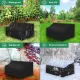 Garden Bench Cover - Garden Bench Cover - Garden Bench Cover - Garden Furniture Cover - Waterproof - 210D Oxford Cloth - Black - 224*83*84cm