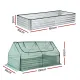 Green Fingers Raised Garden Bed with Greenhouse 3 in 1 Galvanised Planter Box Kit