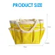 Garden Tool Bag, Oxford Cloth Hand Tool Storage Tote Organizer Gardening Tote with Pockets for Women Men (yellow)