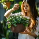 Hanging Planters for Outdoor Plants, 3 Pack 10 Inch Hanging Baskets for Plants Outdoor with Rustproof Chain, Fabric Hanging Pots for Plants, Hanging Planter for Balcony Porch Deco