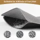 Cat Litter Mat ，60x45cm Double-Layer Honeycomb Design, Waterproof & Urine-Proof, Traps Litter to Keep Floors Clean(Gray)
