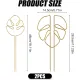 2 Pack Gold Plant Supports Indoor Outdoor Plant Stakes Clips Plant Stand for Plant Support