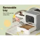 i.Pet Cat Litter Box Large Tray Kitty Toilet Enclosed Hooded Foldable Cat Litter Box Scoop Grey