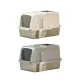 Durable Stainless Steel Cat Litter Box Pan Pet Toilet Odor Control Tray Large - Grey