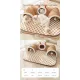 Brown  M size Cat Tunnel Bed House 4-Season Universal Removable Washable U-Shaped Cat Cave with Multi-Entrance, Plush Hideaway Pet Nest with Detachable Mat for Indoor Cats, Non-Slip Bottom, Multi-Cat Friendly