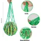 10Pack Melon Hammock Watermelon Nets with 20 Cable Zip Ties, Heavy Duty Watermelon Honeydew Net for Garden Trellis Vertical Garden Growing