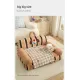 M size 2-Piece Plaid Apple Pet Blanket and Pillow Set - Soft Cotton Plush Sleeping Mat for Dogs and Cats, All-Season Reversible Cushion Bed with Cute Bear Pillow, Machine Washable Pet Bed Accessories