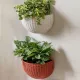 Exquisite Wall Flower Pot, Plastic Hanging Planter for Outdoor Garden Balcony, Home Decor Bucket Planter L