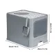 Large Fully Enclosed Cat Litter Box Cat Toilet Pet Litter Tray Odor Control - Yellow