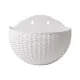 Exquisite Wall Flower Pot, Plastic Hanging Planter for Outdoor Garden Balcony, Home Decor Bucket Planter S